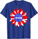 Patriotic Sunflower Granny Red White Blue USA T-Shirt - T-Shirt | Royal