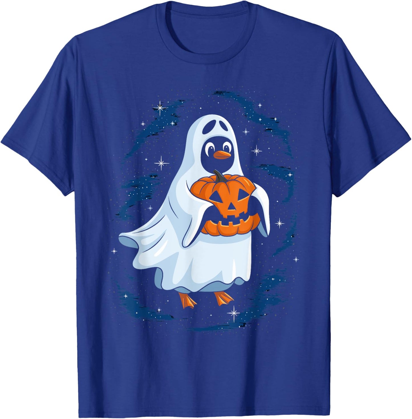 Funny Ghost Penguin Lovers Spooky Halloween Costume T-Shirt - T-Shirt | Royal