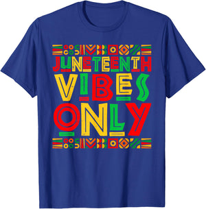 Juneteenth Vibes Only 1865 Retro African Pride Men T-Shirt - T-Shirt | Royal