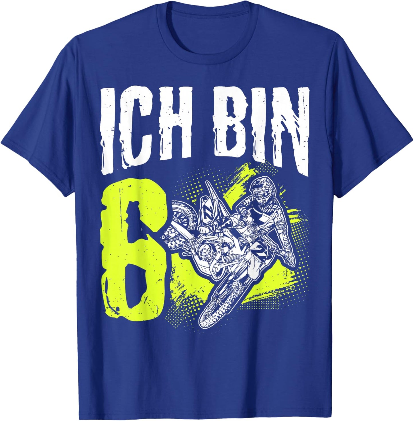 ICH BIN 6. Geburtstag Motocross Geschenk T-Shirt - T-Shirt | Royal