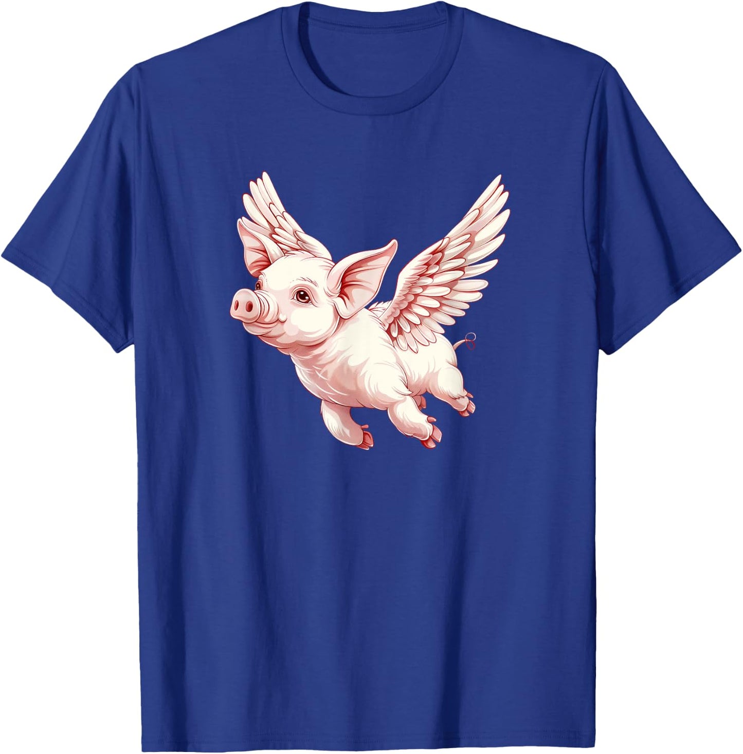 Funny Flying Pigs - Pig Flying - When Pigs Can Fly T-Shirt - T-Shirt | Royal