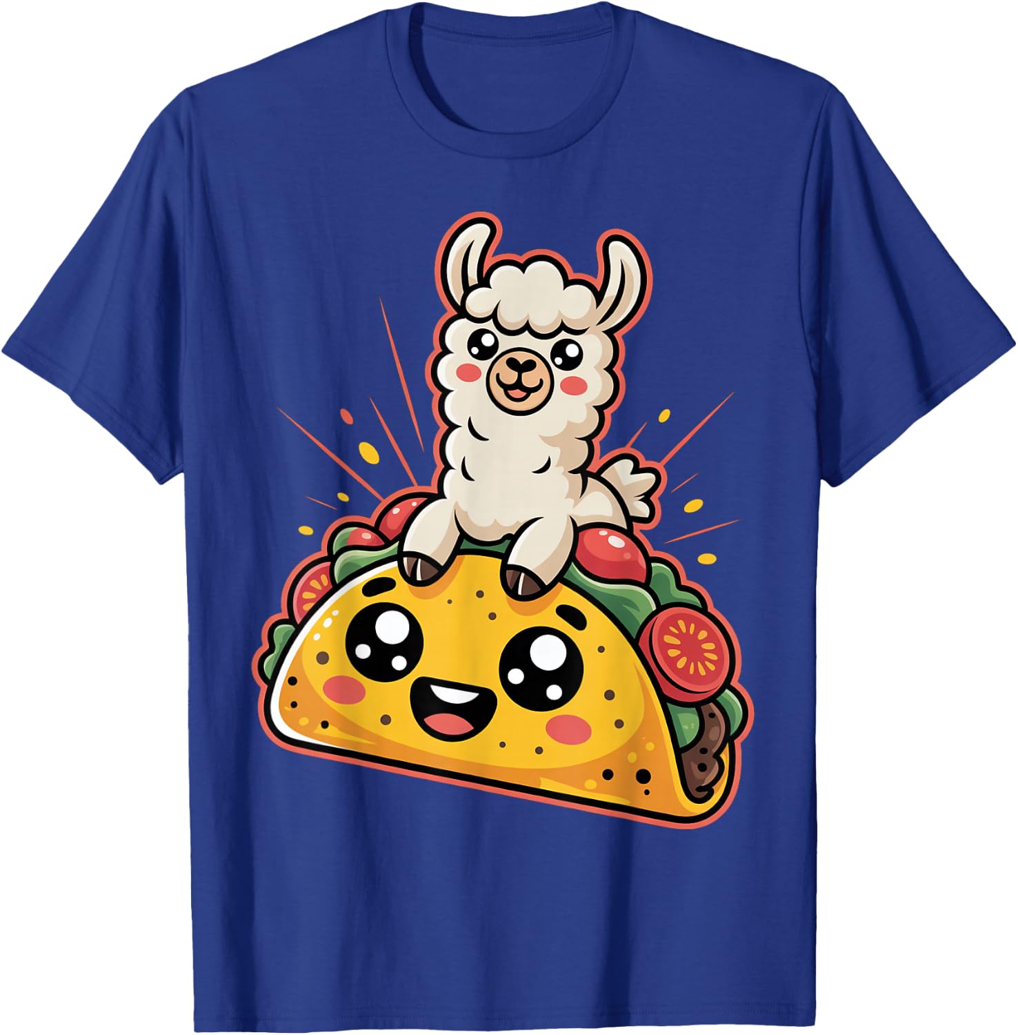 Cute Taco With Llama Vibes T-Shirt - T-Shirt | Royal