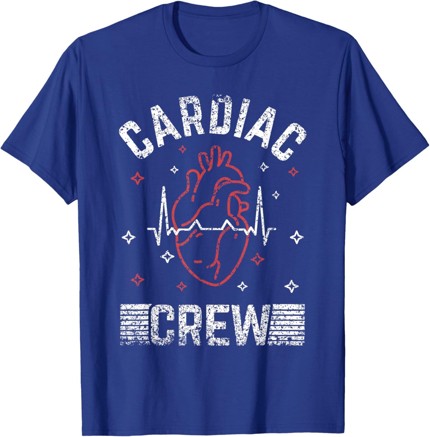 Cardiac Crew Heart Nursing Cardiology Nurses Cardiac Nurse T-Shirt - T-Shirt | Royal