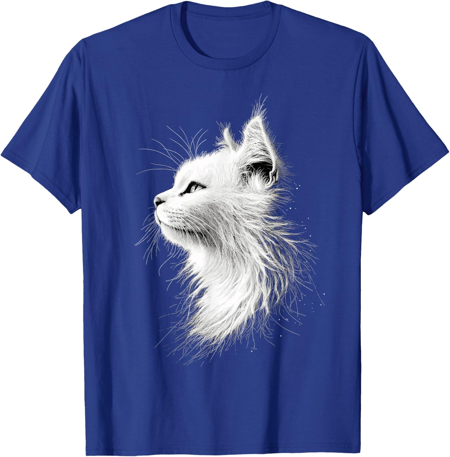 Angora Cat White Turkish Angora Cat Cute Angora Cats T-Shirt - T-Shirt | Royal