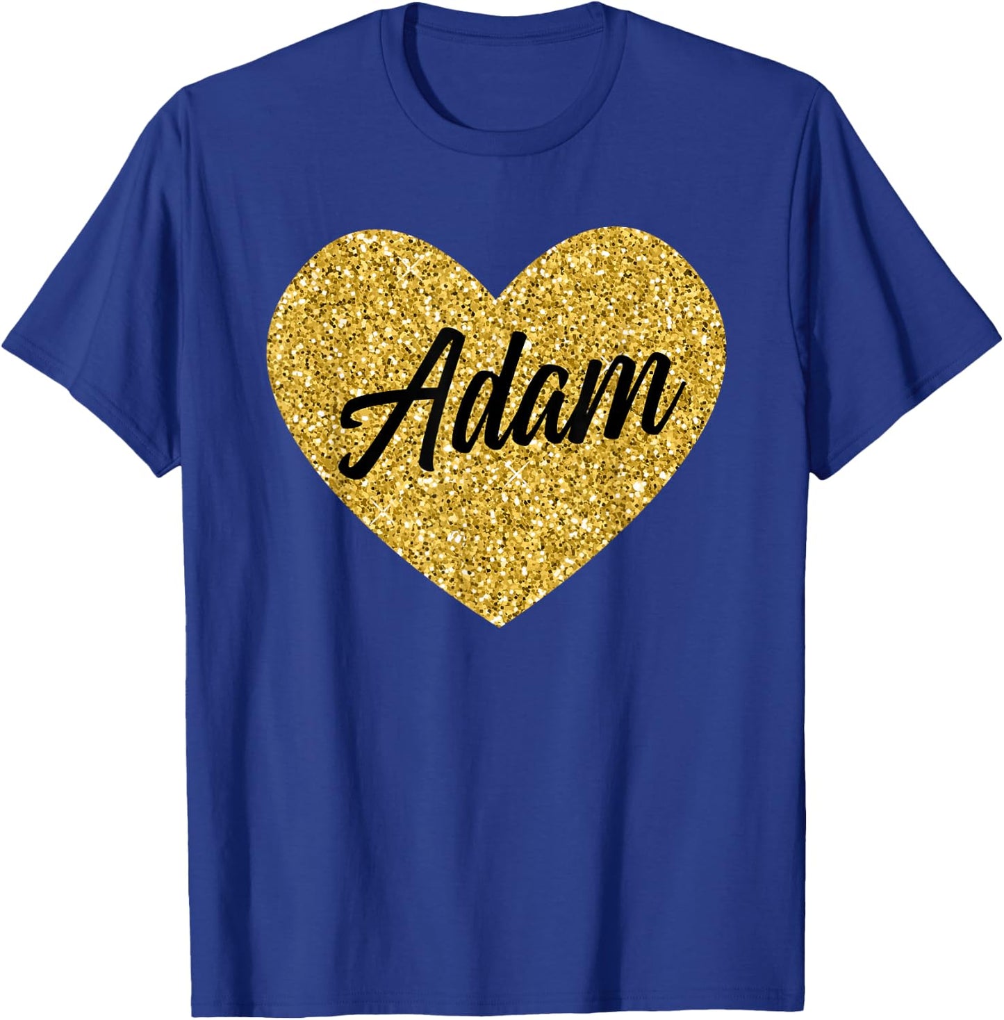 I Love Adam Cute Adam Heart Women Boys or Girls T-Shirt - T-Shirt | Royal