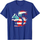 Squirrel American Flag - Patriotic USA Squirrel Rodent Lover T-Shirt - T-Shirt | Royal