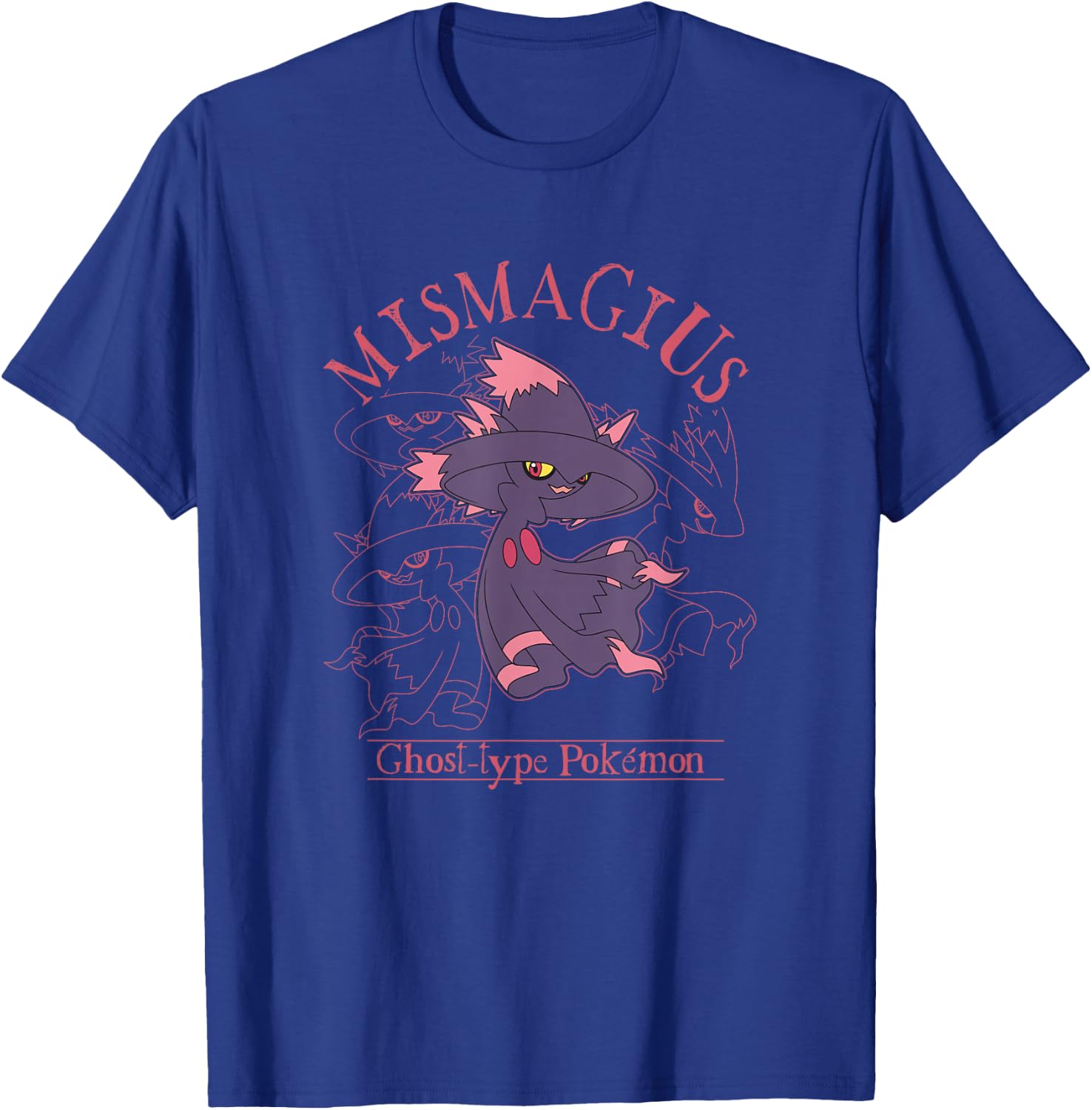 Pokémon Mismagius Ghost-Type Pokémon Line Art Portrait T-Shirt - T-Shirt | Royal