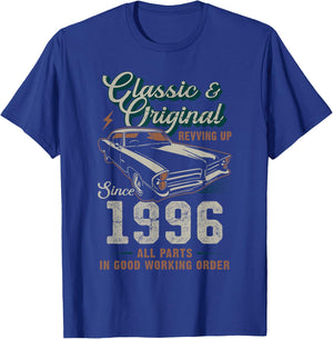Née en 1996 Voiture ancienne 30e anniversaire T-Shirt - T-Shirt | Royal