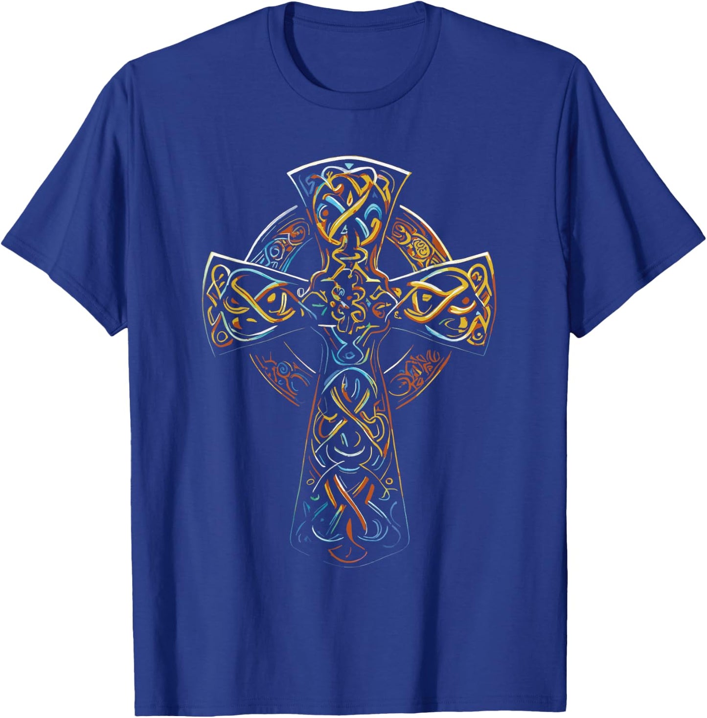 Celtic Cross , Black, S T-Shirt - T-Shirt | Royal