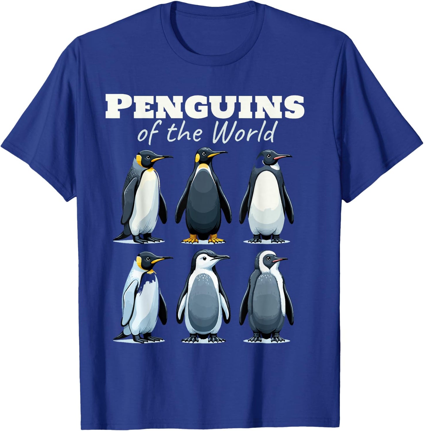 Penguins Of The World T-Shirt - T-Shirt | Royal