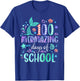 100th Day Mermaid Tail 100 Mermazing Days Of School Kids T-Shirt - T-Shirt | Royal
