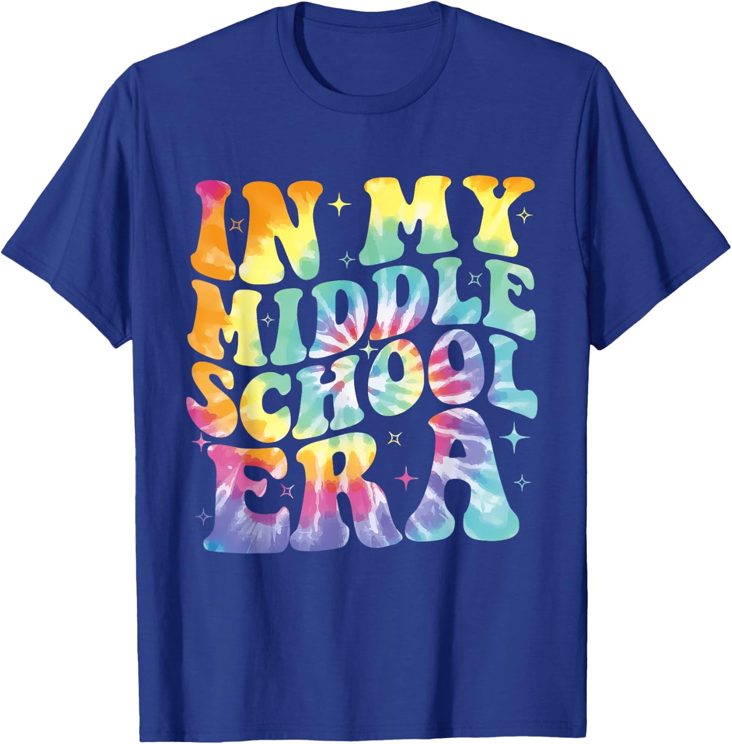 In My Middle School Era Back To School Teacher Groovy Women Kids T-Shirt - T-Shirt | Royal