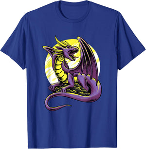 Non Binary Dragon Agender Non-Binary Pride LGBTQ Genderqueer T-Shirt - T-Shirt | Royal