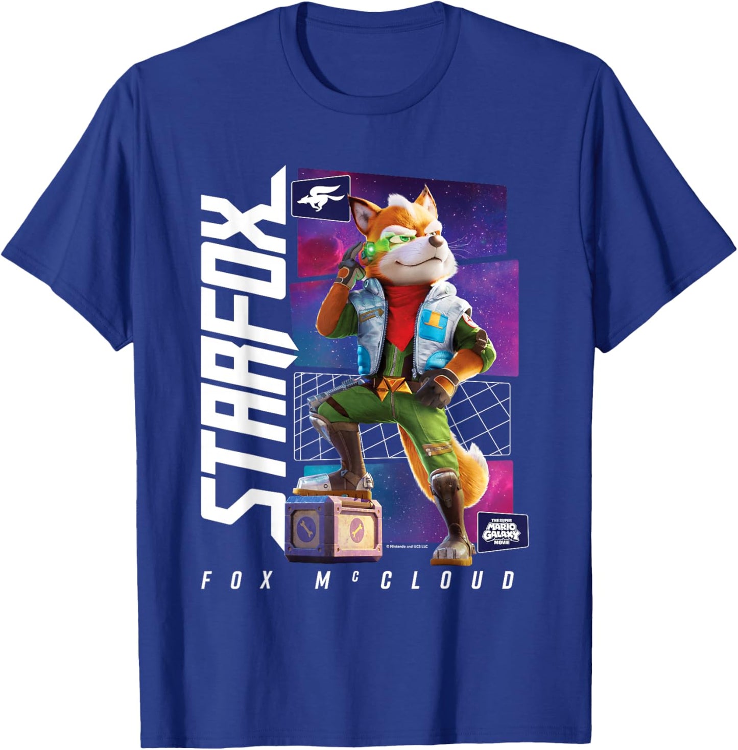 The Super Mario Galaxy Movie Fox McCloud Hero Pose T-Shirt - T-Shirt | Royal