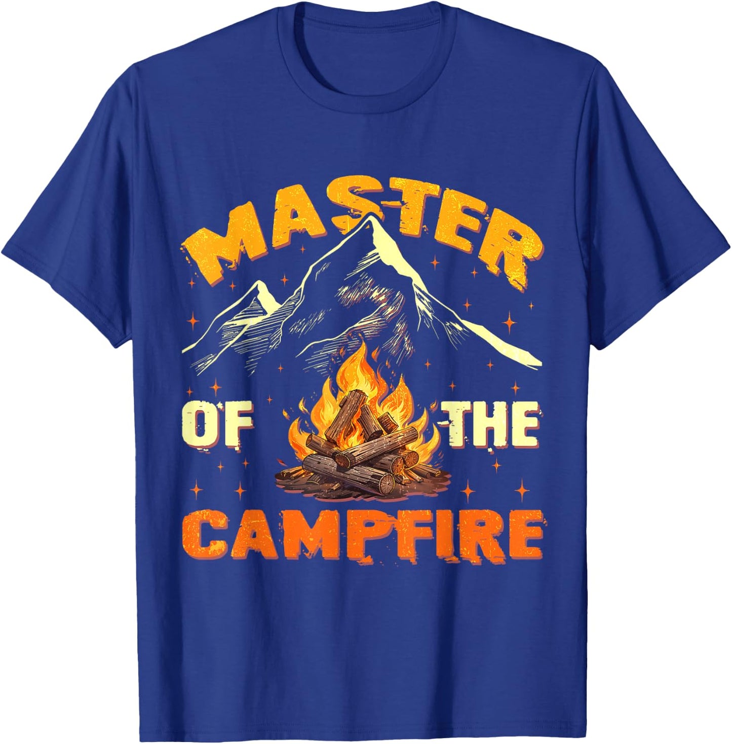 Master Of The Campfire Men Women Camping Funny Outdoor T-Shirt - T-Shirt | Royal