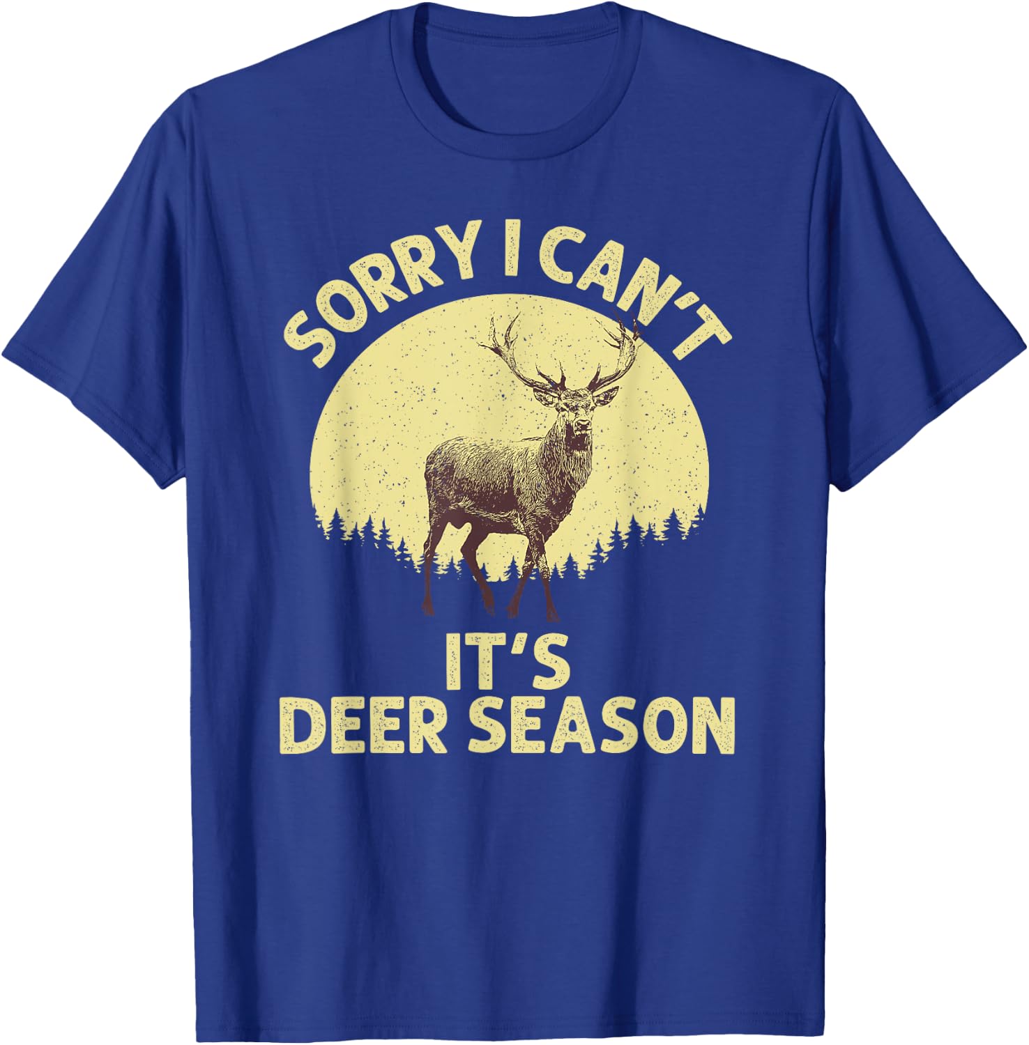 Deer Hunting Art Women Wildlife Hunter Deer Hunting T-Shirt - T-Shirt | Royal