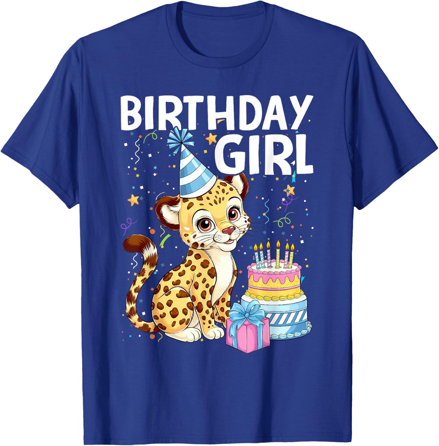 Birthday Girl Leopard Leopard for Birthday T-Shirt - T-Shirt | Royal