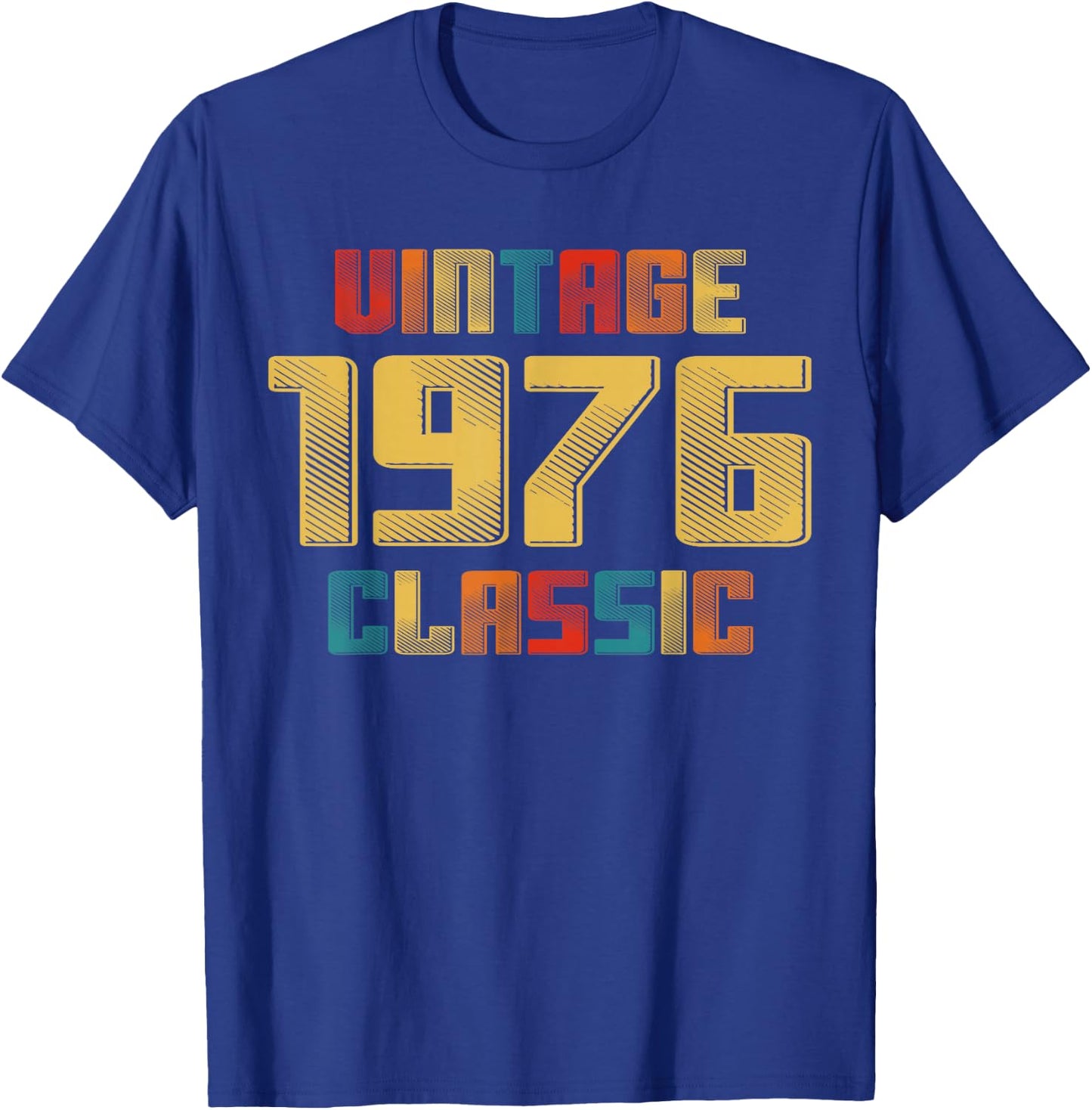 50th Birthday Vintage 1976 Classic 50 Year Old Legend 1976 T-Shirt - T-Shirt | Royal