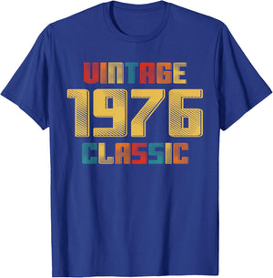 50th Birthday Vintage 1976 Classic 50 Year Old Legend 1976 T-Shirt - T-Shirt | Royal