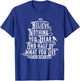 Edgar Allan Poe Shirt I Believe Nothing Famous Author Quote T-Shirt - T-Shirt | Royal