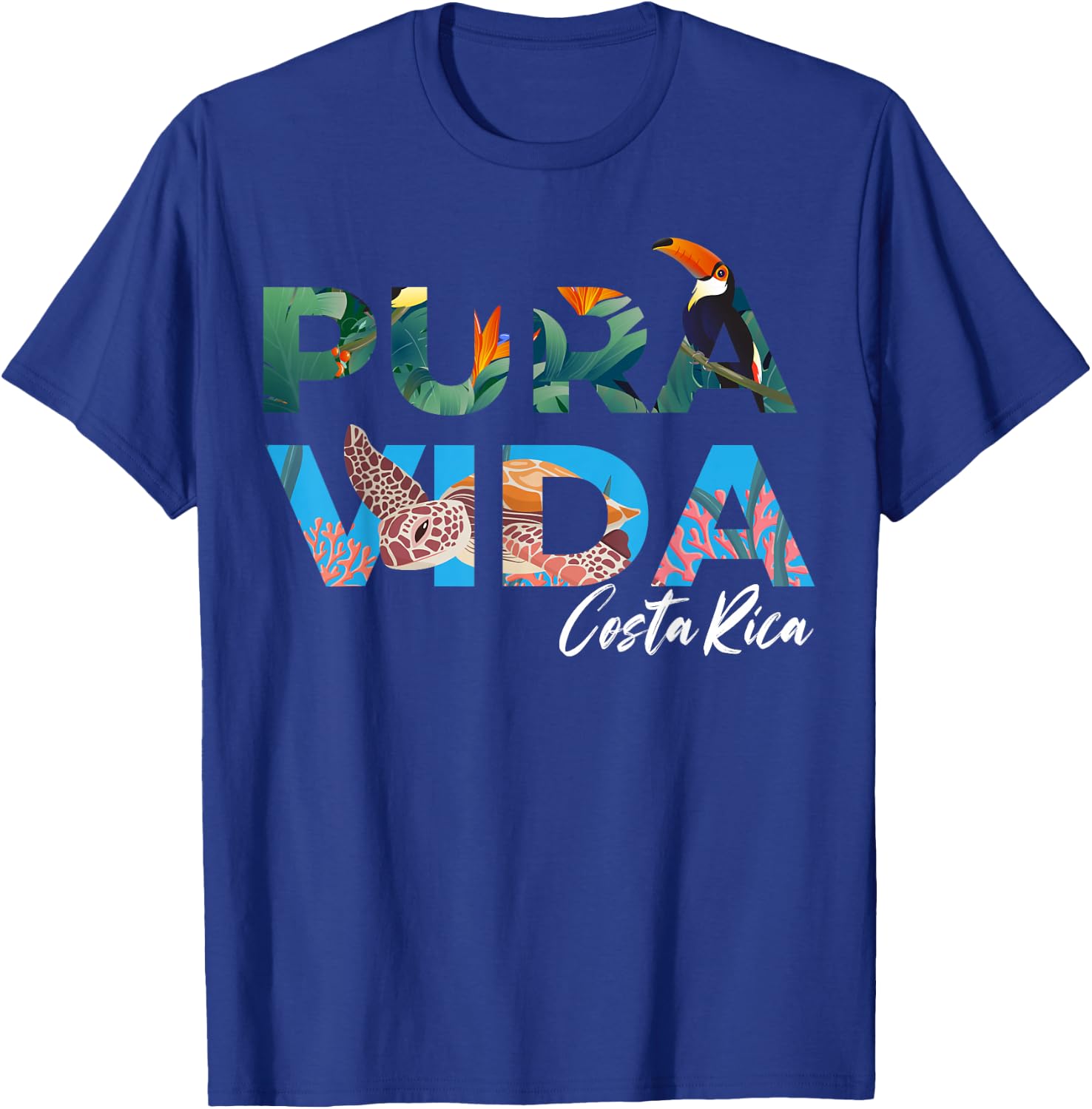 Costa Rica Pura Vida - Costa Ricans , Black, S T-Shirt - T-Shirt | Royal