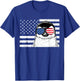 Penguin 4th of July Animal US American Flag Patriotic T-Shirt - T-Shirt | Royal
