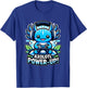 Chibi Gamer Axolotl Power up videogame Birthday boy girl T-Shirt - T-Shirt | Royal