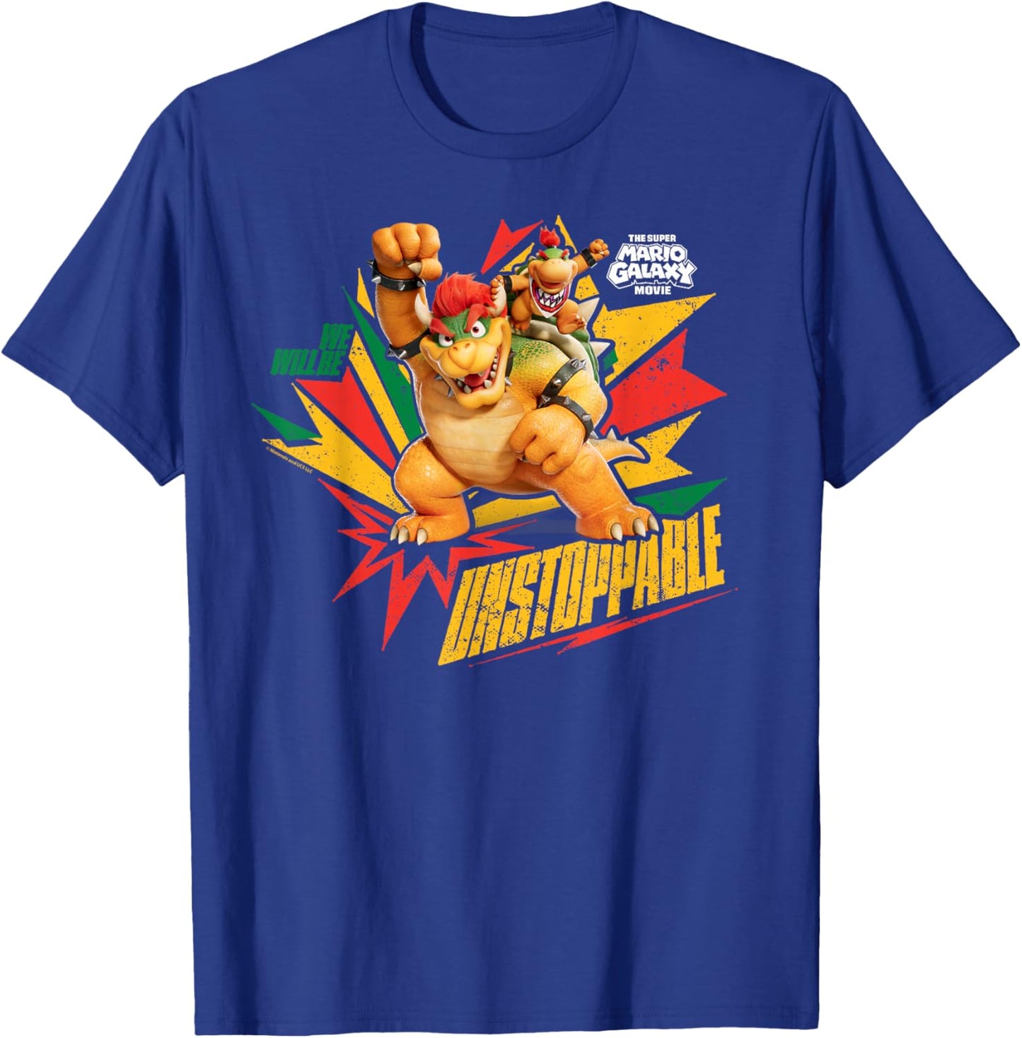The Super Mario Galaxy Movie Bowser Unstoppable T-Shirt - T-Shirt | Royal