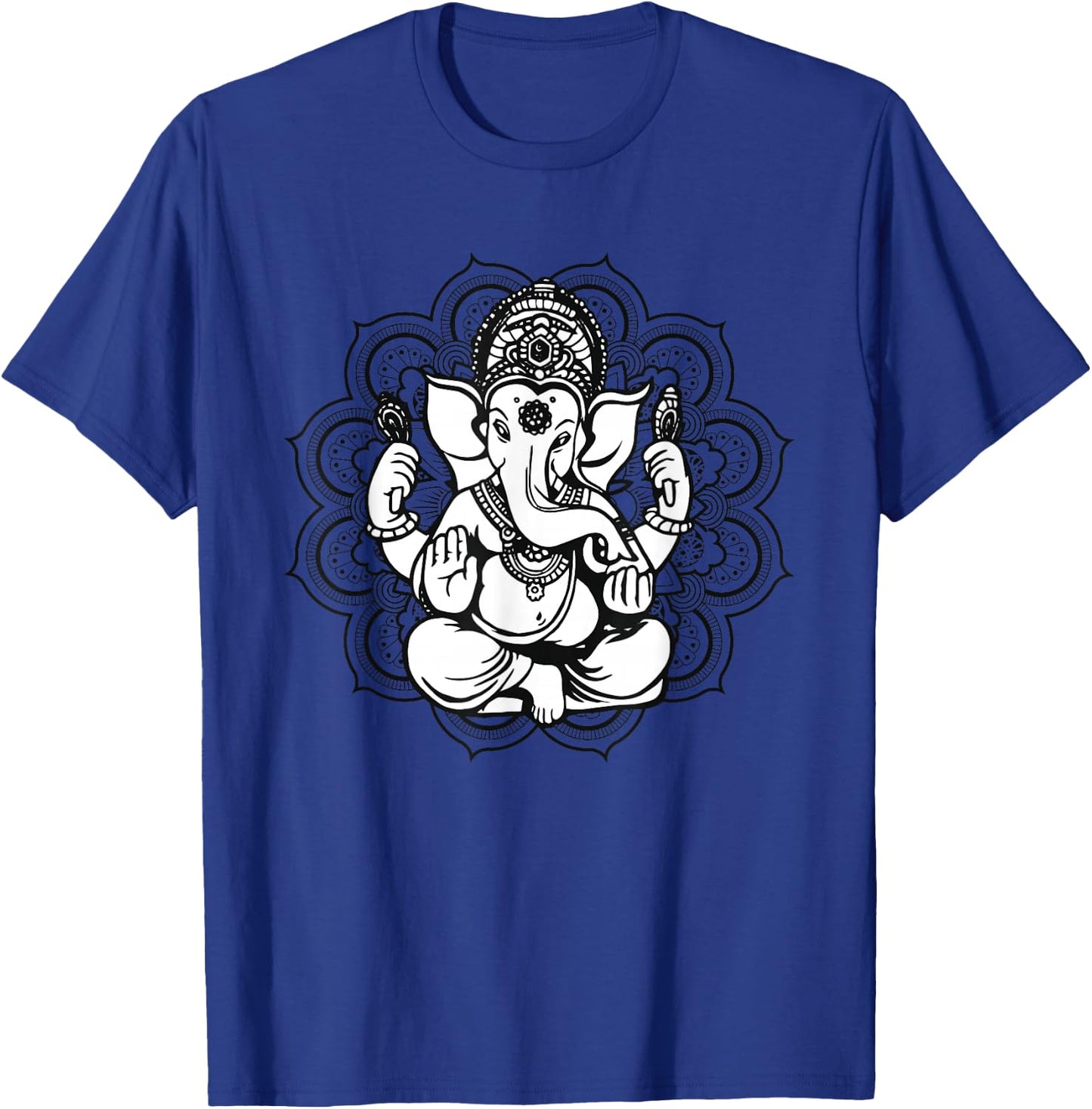 Ganesha Mandala Hindu God Hinduism Yoga Gift T-Shirt - T-Shirt | Royal