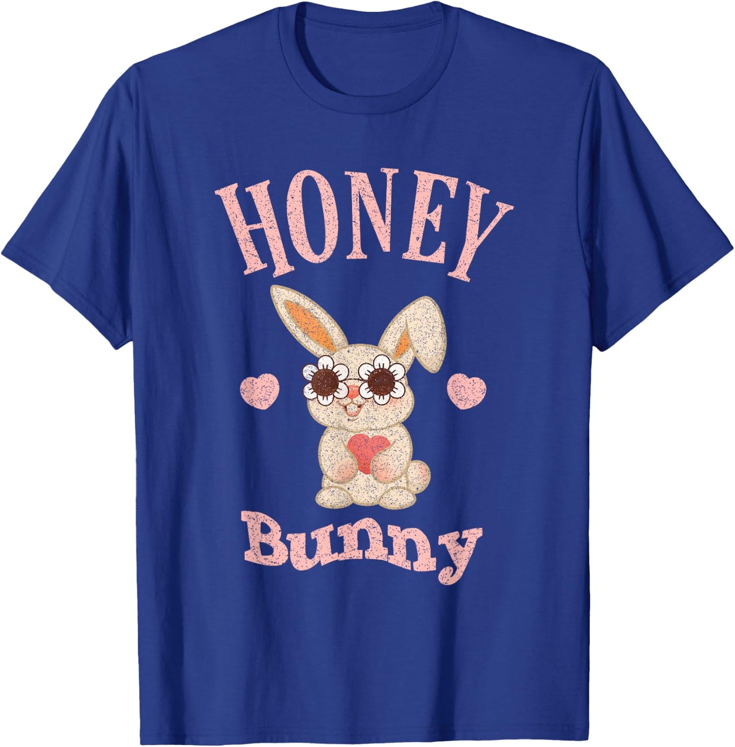 Honey Bunny Retro Easter Cute Rabbit Women Girls Kid Toddler T-Shirt - T-Shirt | Royal