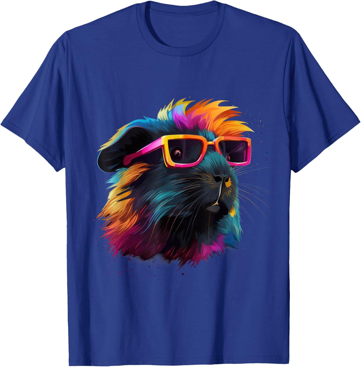 Guinea Pig Lovers Colorful Pop Art Guinea Pig T-Shirt - T-Shirt | Royal
