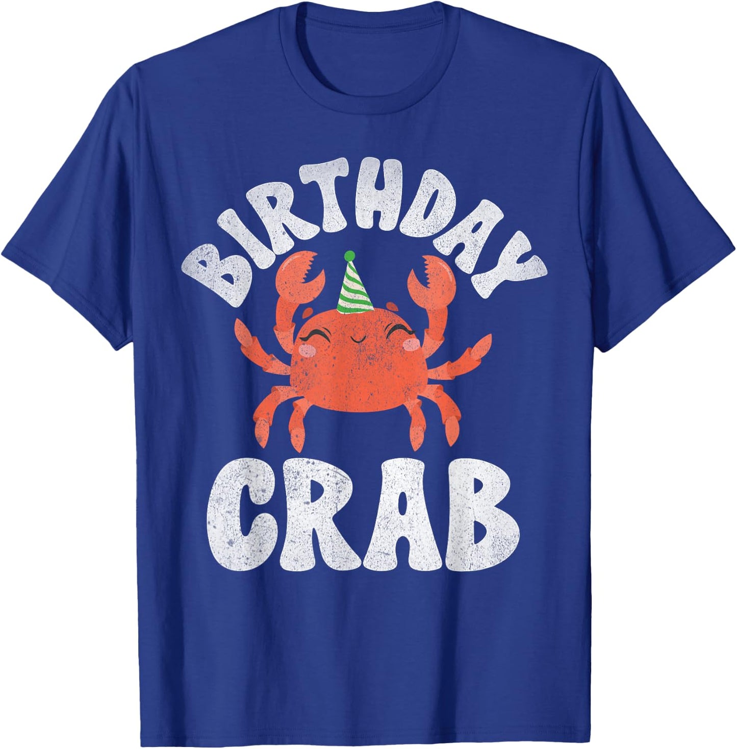Crab Lover Gifts & Crab Party Decorations Crab Party Birthday - -Adults, Kids - Black - Short Sleeve - Small - - Cartoon Crab Pattern T-Shirt - T-Shirt | Royal