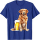 Golden Retriever And Beer - Dog Owner Canine Pet Lover Women T-Shirt - T-Shirt | Royal