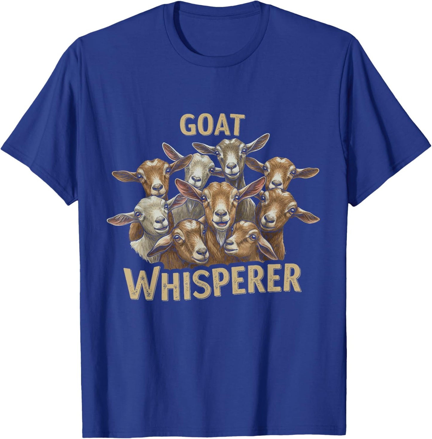 Goat Whisperer Farm Animal Design For Farmer Men Women T-Shirt - T-Shirt | Royal