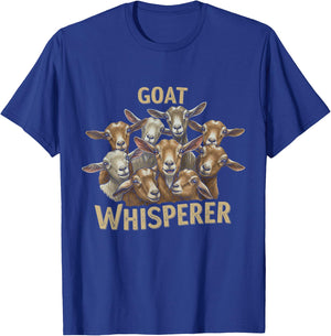 Goat Whisperer Farm Animal Design For Farmer Men Women T-Shirt - T-Shirt | Royal