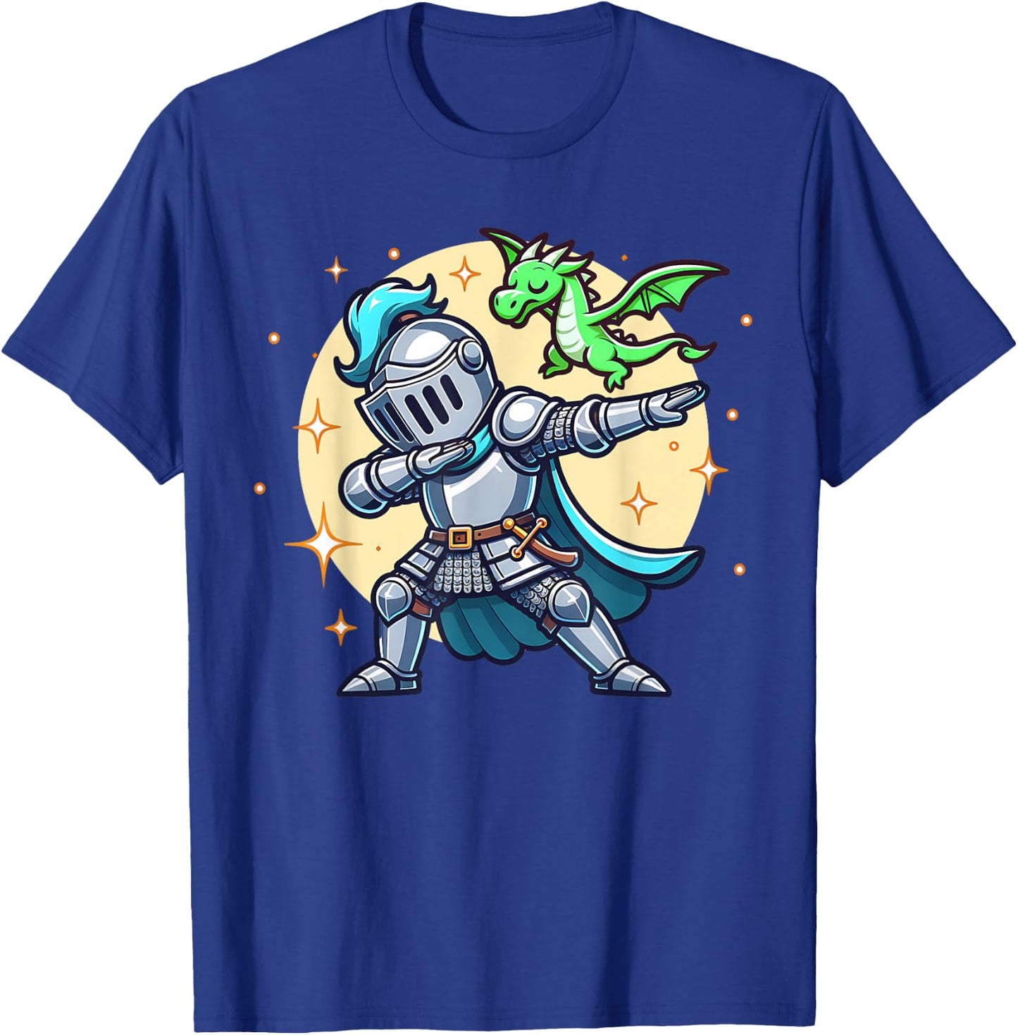 Ren Faire Dabbing Medieval Knight Dragon Funny Renaissance T-Shirt - T-Shirt | Royal