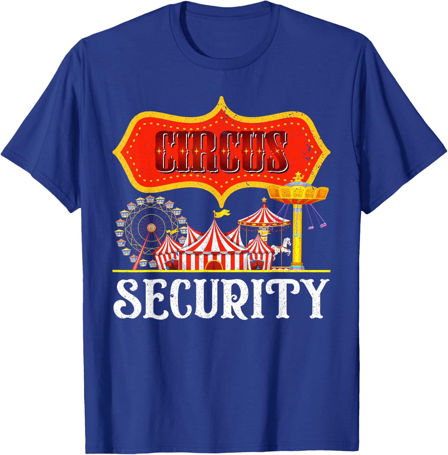 Carnival Circus Security Fancy Dress Circus Artist Circus , black T-Shirt - T-Shirt | Royal