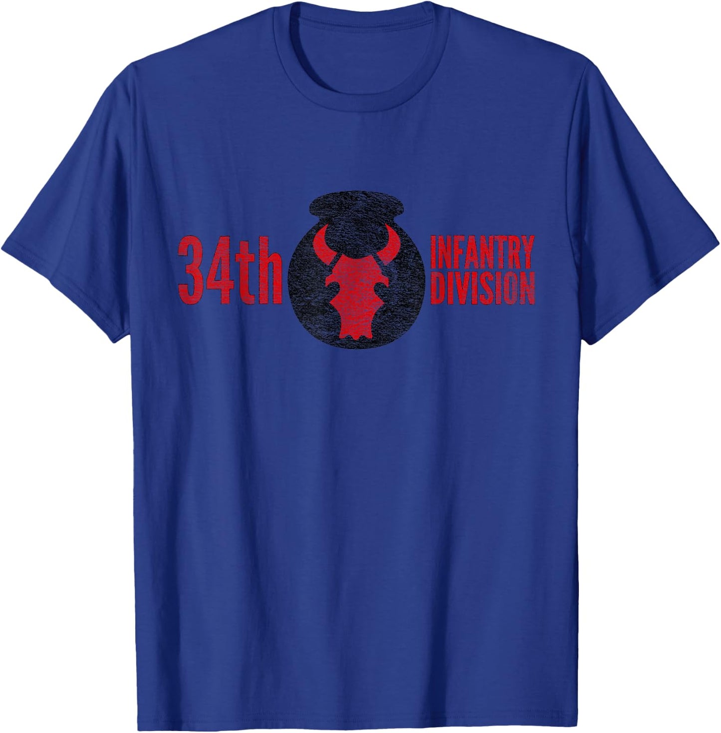 34th Infantry Division Army T-Shirt - T-Shirt | Royal