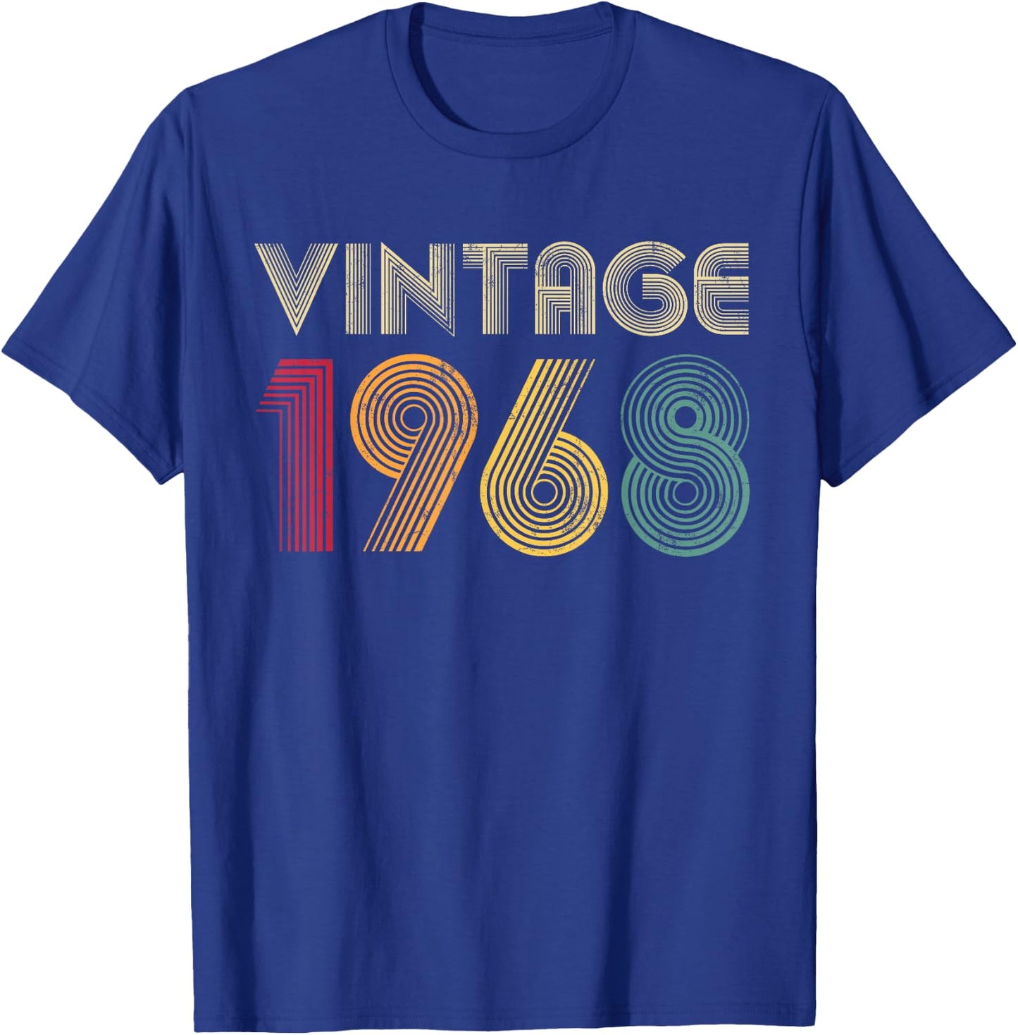 58th Birthday Gift 1968 Vintage Men Women 58 Years Old T-Shirt - T-Shirt | Royal