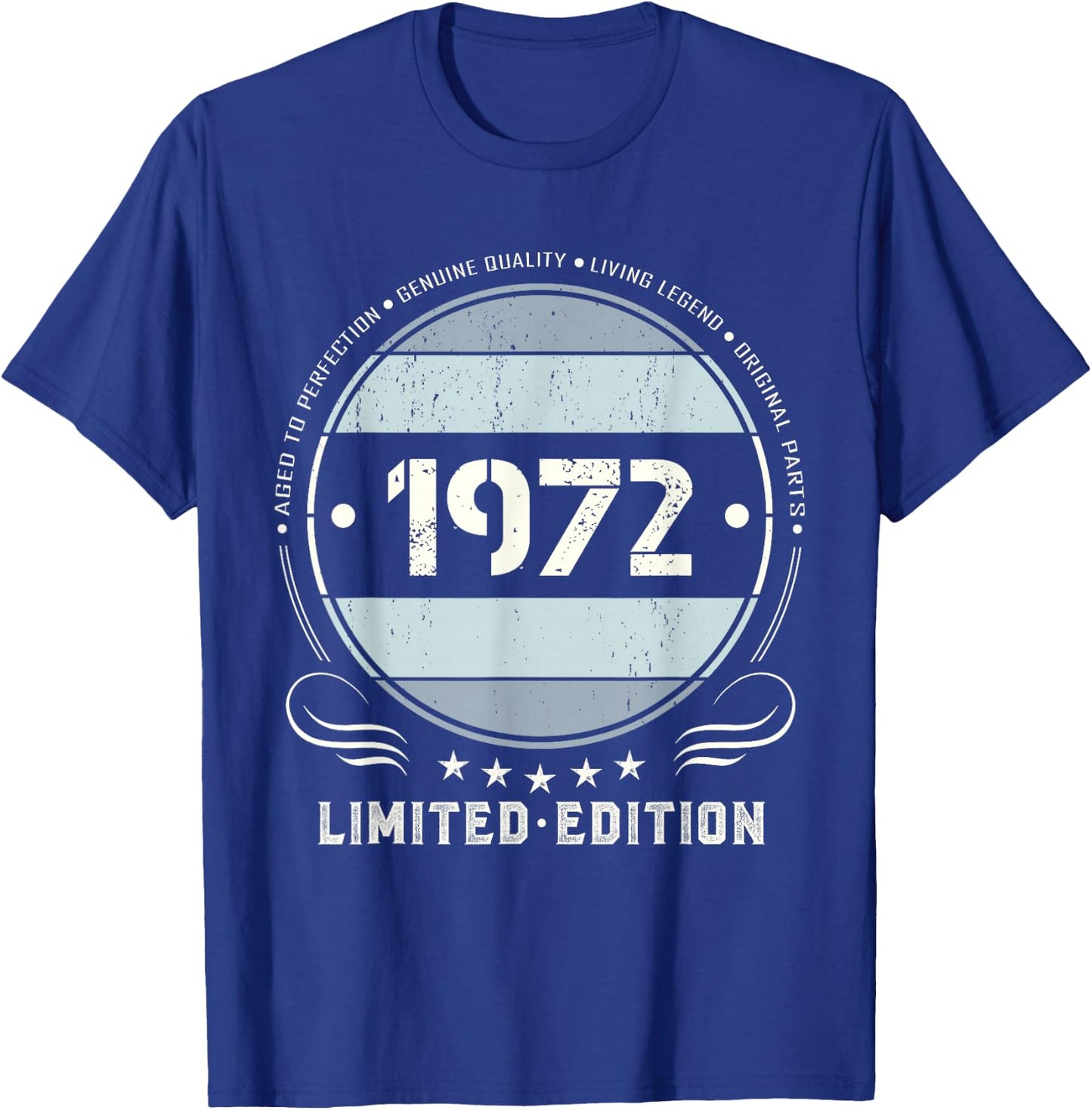 Vintage 1972 T Shirts Retro Funny 1972 T-Shirt - T-Shirt | Royal
