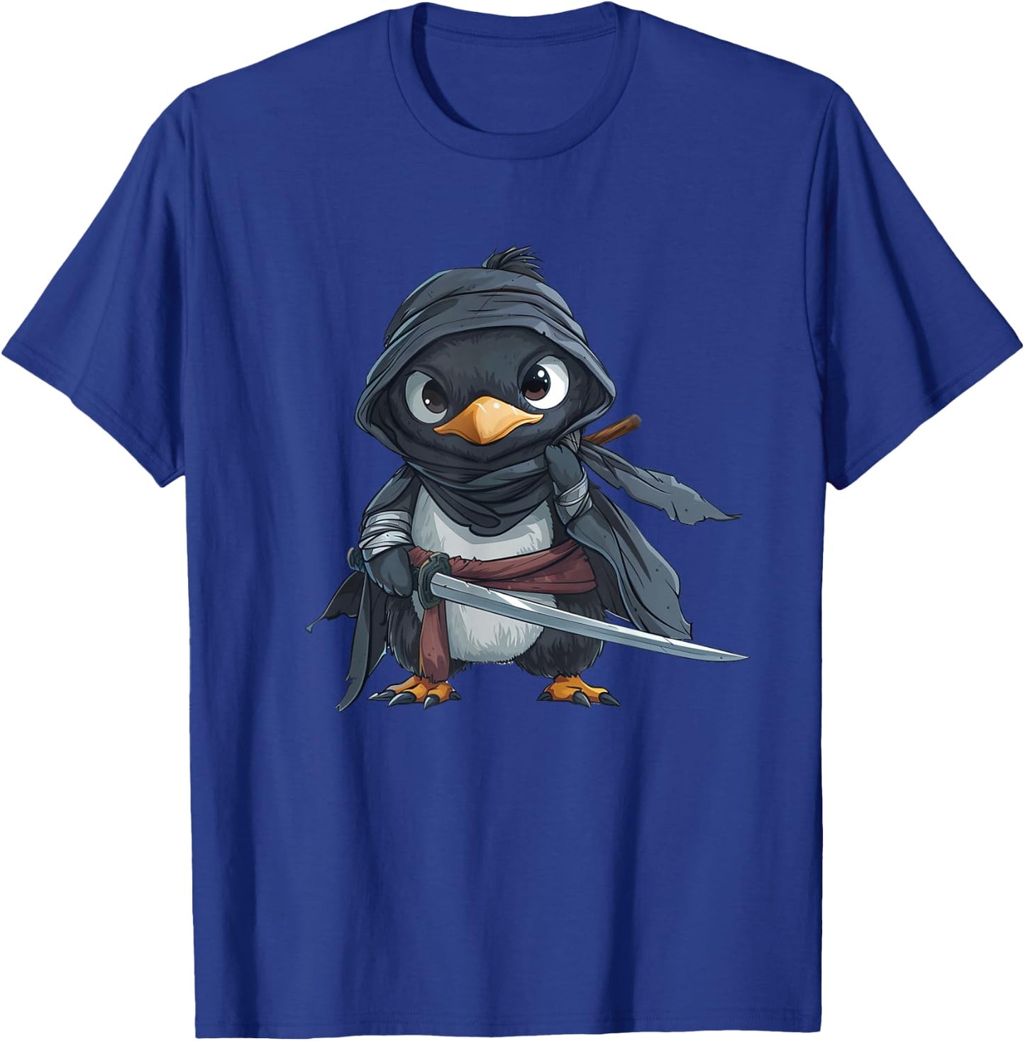 Penguin Ninja - Penguin Kawaii T-Shirt - T-Shirt | Royal