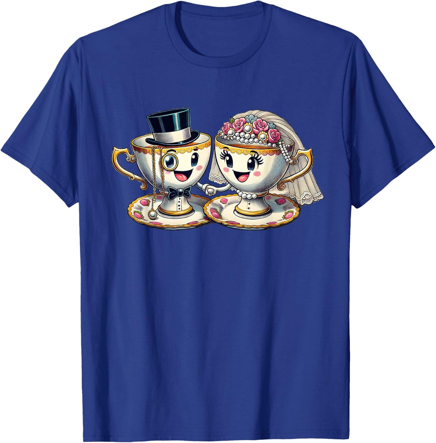 Porzellanhochzeit | Lustiges Porzellanhochzeit Geschenk T-Shirt - T-Shirt | Royal