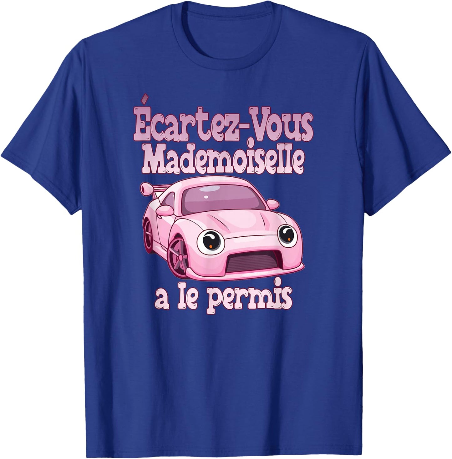 New Young Driver Car Pink Woman Gift Humor , Black, S T-Shirt - T-Shirt | Royal