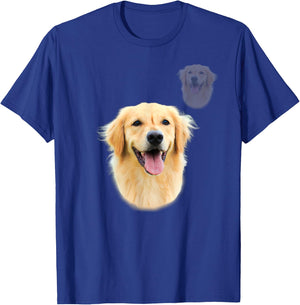 Golden Retriever School Photo, Funny Golden Retriever T-Shirt - T-Shirt | Royal