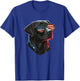 Black Labrador Retriever American Flag Patriotic USA T-Shirt - T-Shirt | Royal