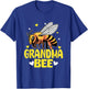 Grandma Bee Cute Beekeeping Birthday Party Matching Family T-Shirt - T-Shirt | Royal