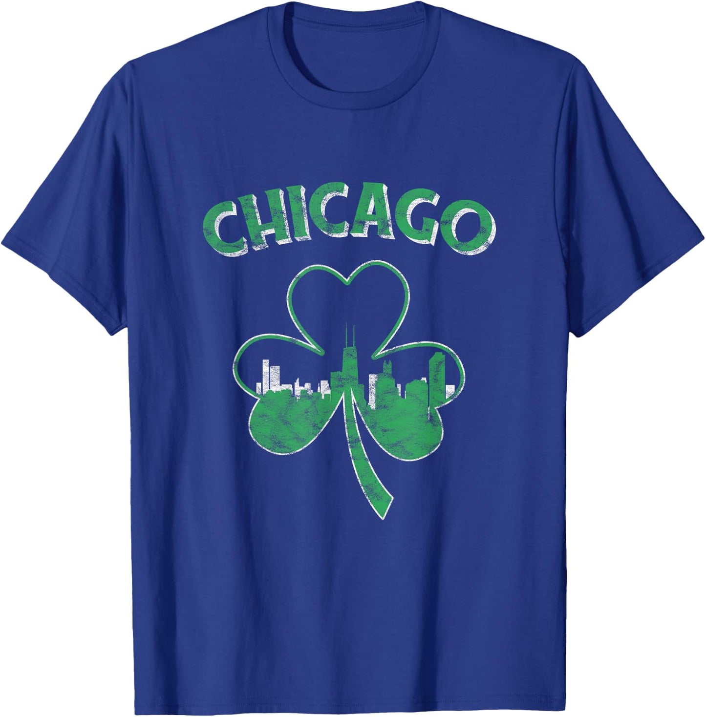 Retro Chicago St Patricks Day Shirt Parade Men Women T-Shirt - T-Shirt | Royal