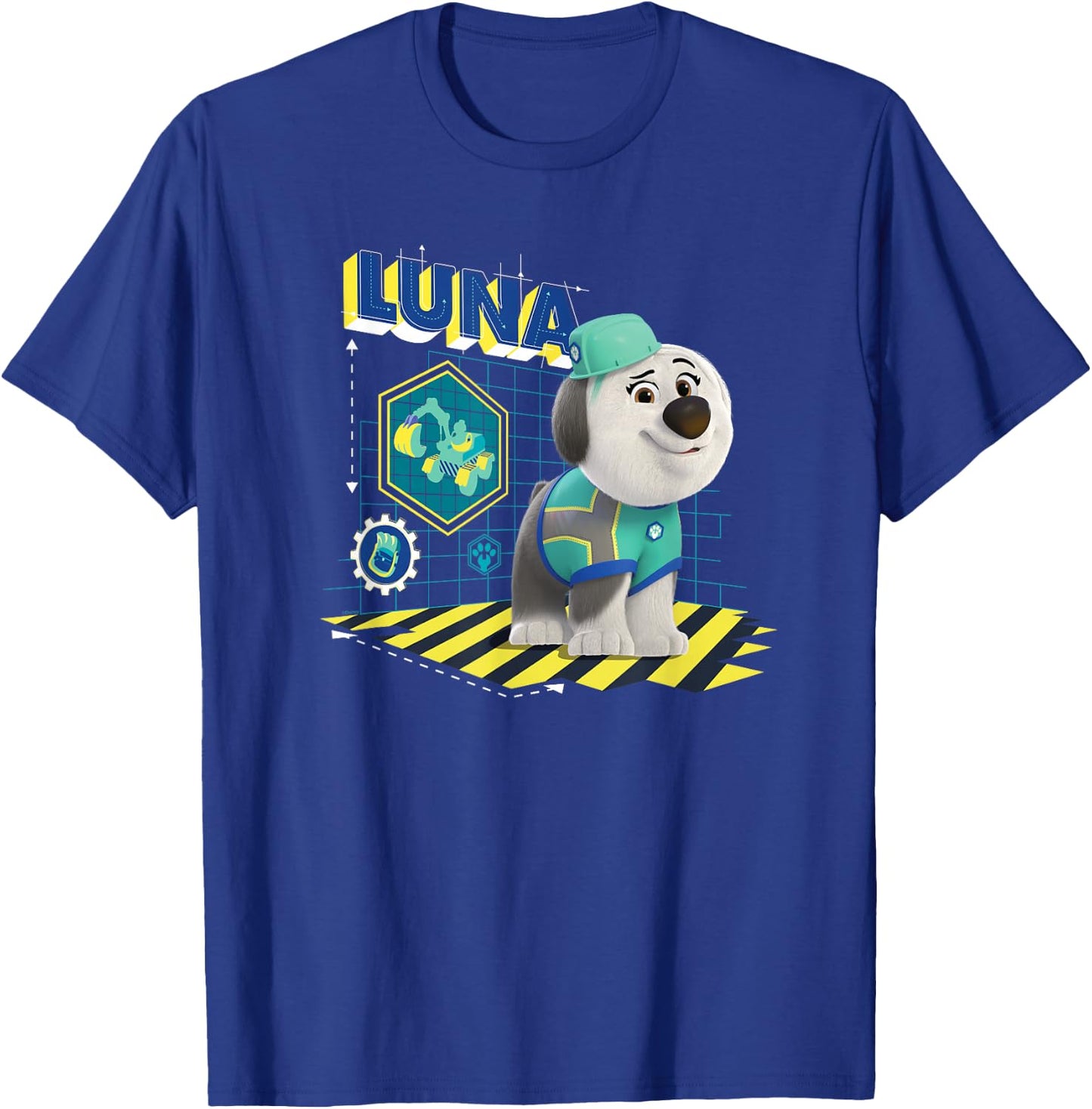 Disney Junior Pupstruction Luna Sheepdog Steam Shovel T-Shirt - T-Shirt | Royal