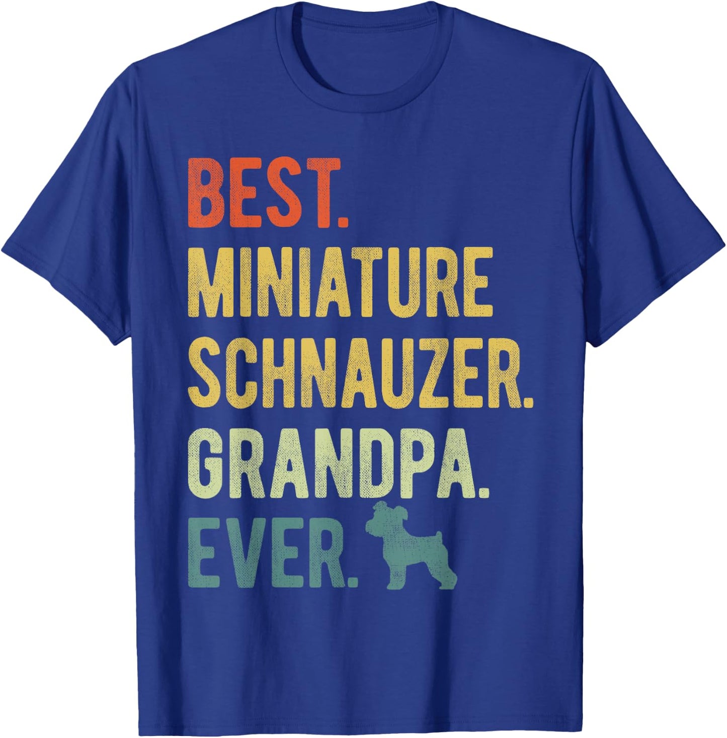 Best Miniature Schnauzer Grandpa Ever Dog Lover Father's Day Women T-Shirt - T-Shirt | Royal