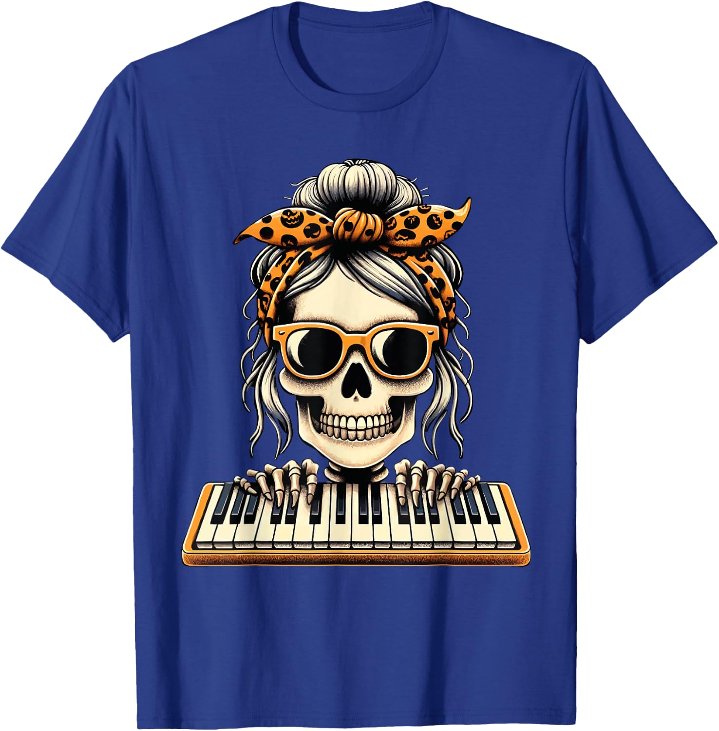 Electronic Organ Keyboard Halloween Costume Musician T-Shirt - T-Shirt | Royal
